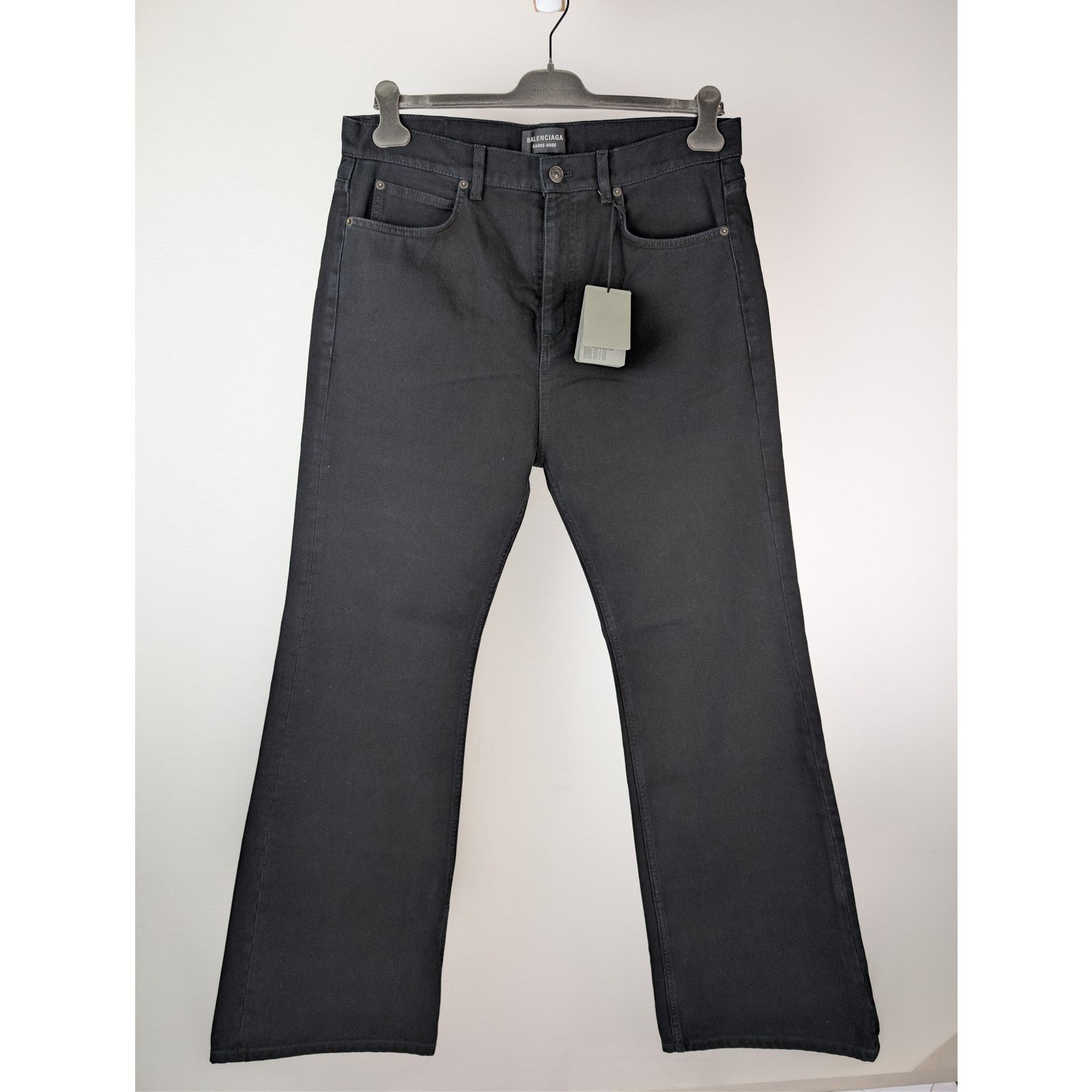 Balenciaga Balenciaga 22AW show style Flared flared black denim