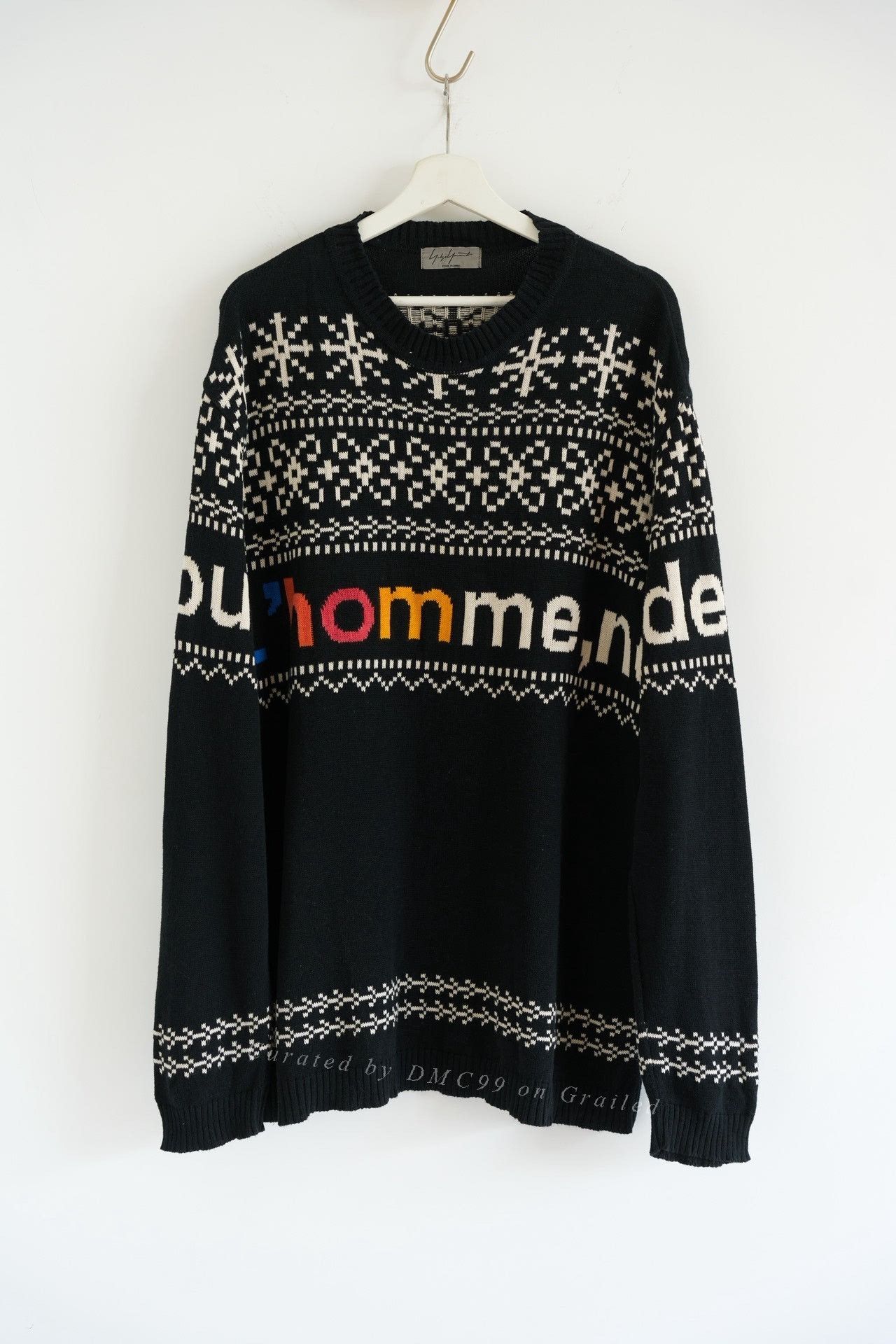 Yohji Yamamoto Yohji Yamamoto 16AW Fair Isle Sweater Size US L / EU 52-54 / 3 - 1 Thumbnail