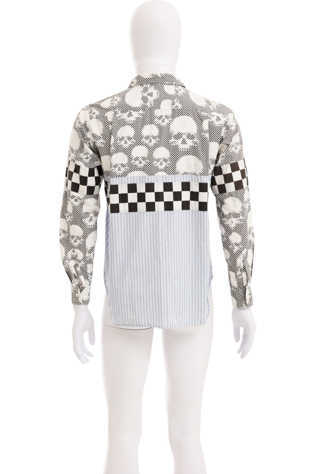 Comme des Garcons Homme Plus S/S 2011 Skull Checkered Button Up Shirt Size US S / EU 44-46 / 1 - 4 Thumbnail