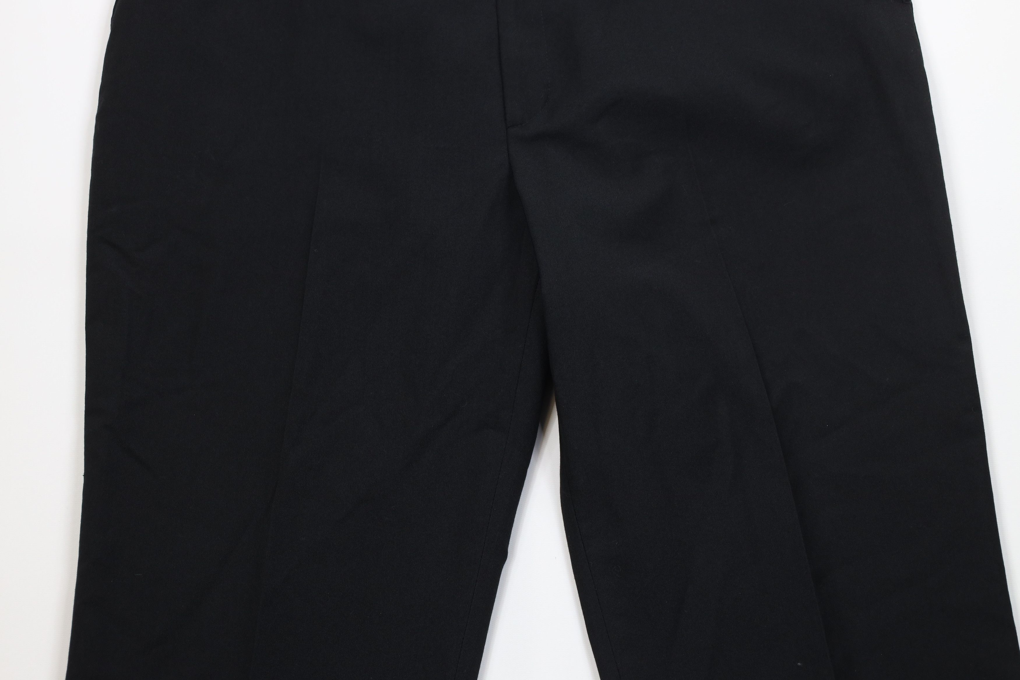 Vintage Vintage 90s Streetwear Flared Wide Leg Chino Pants Black Size US 42 / EU 58 - 3 Thumbnail