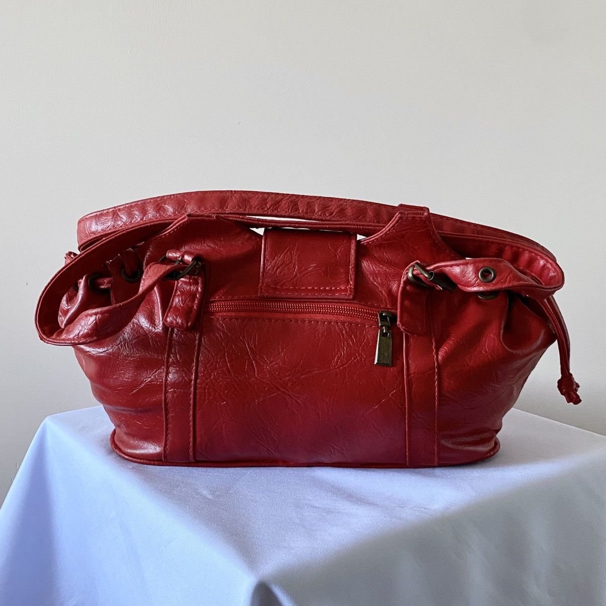 90s Dolce & Gabbana Logo Bag Red Cute ❤️ GGL Diesel Style Y2K