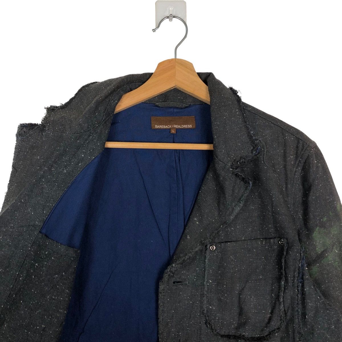 Issey Miyake 🔥Hikory Chore Jacket Double Breast Bareback Readless Japan Size US L / EU 52-54 / 3 - 10 Thumbnail
