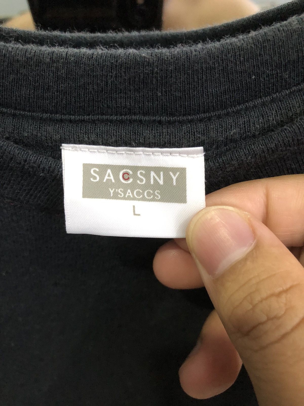 Yohji Yamamoto Yohji Yamamoto SACSNY Y’SACCS Tee Black Size US M / EU 48-50 / 2 - 6 Thumbnail