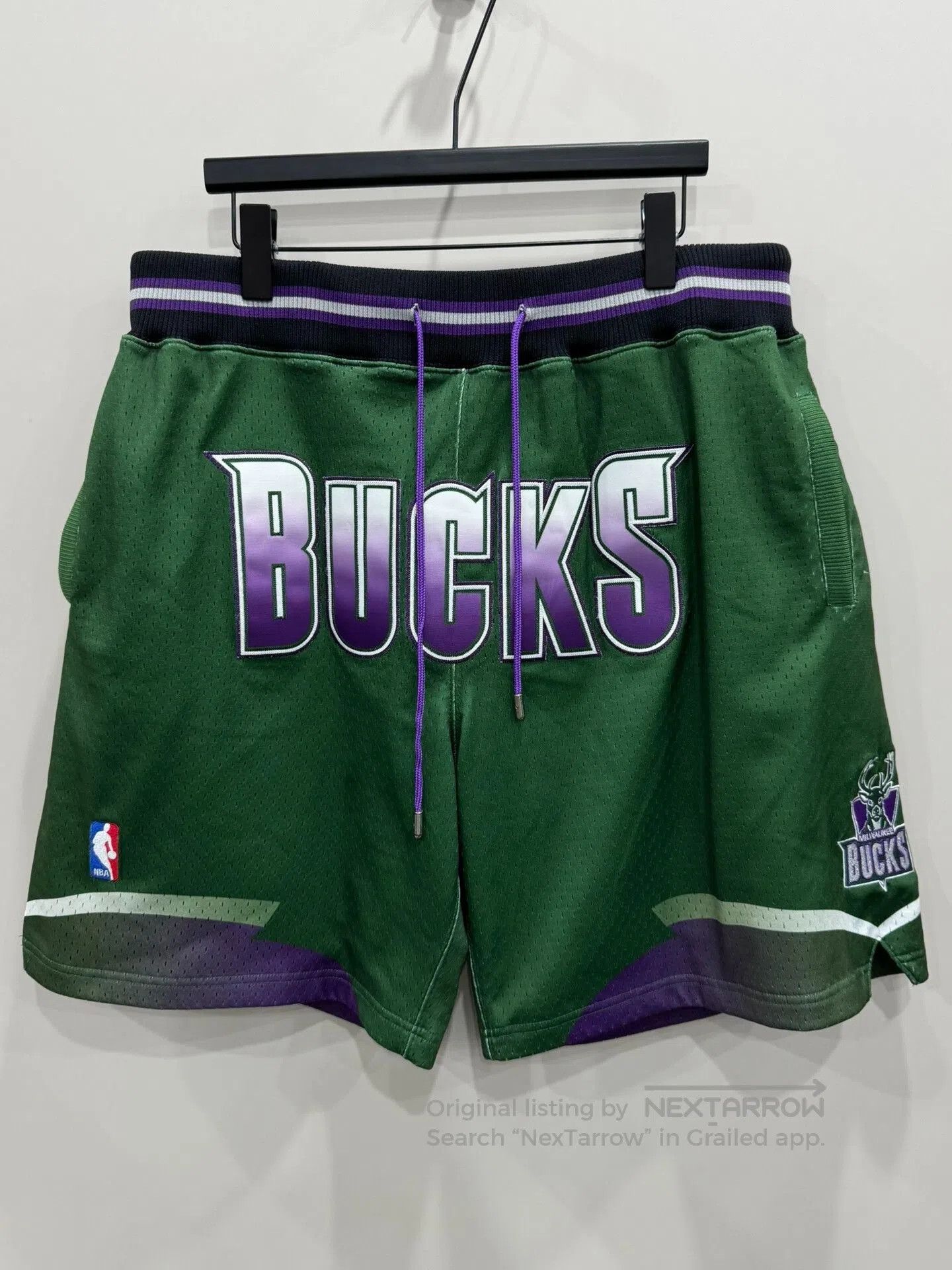 Just Don Mitchell Ness Bucks Basketball Shorts XL. Size US 40 / EU 56 - 1 Thumbnail