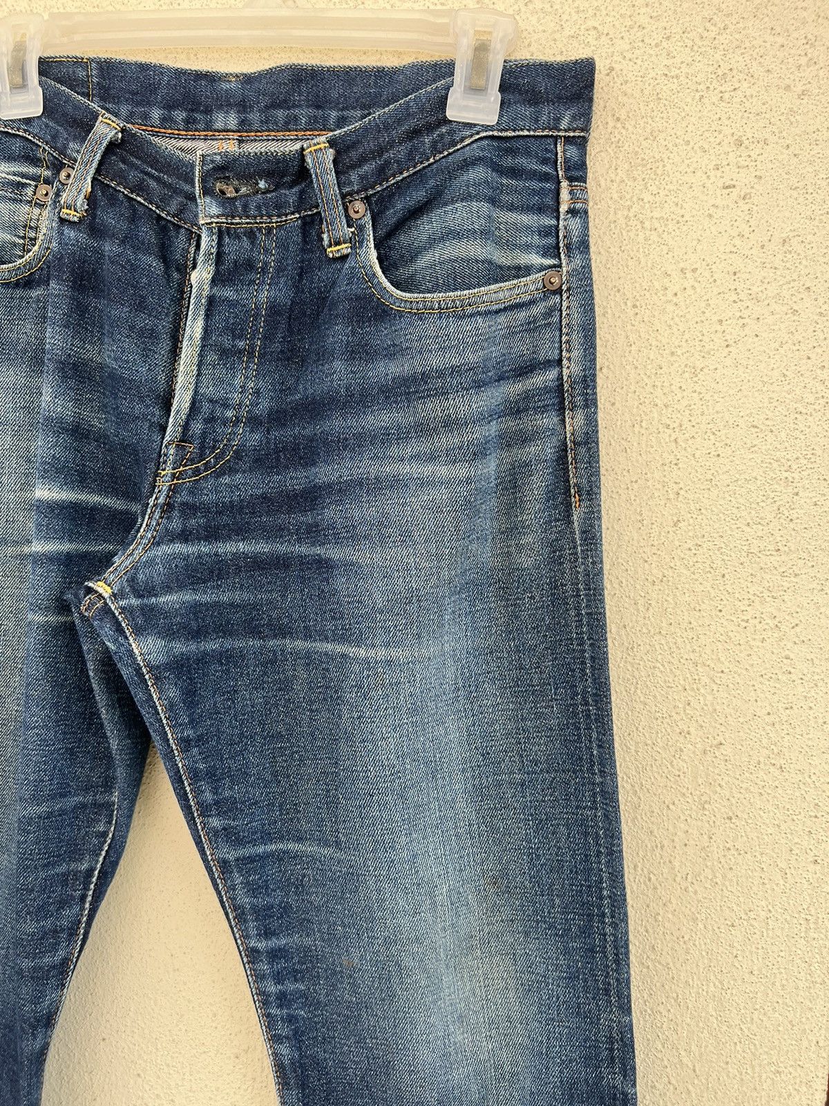 Vintage Vintage AKATSUKI Japan Faded Blue Denim Selvedge Jeans Size US 30 / EU 46 - 11 Thumbnail
