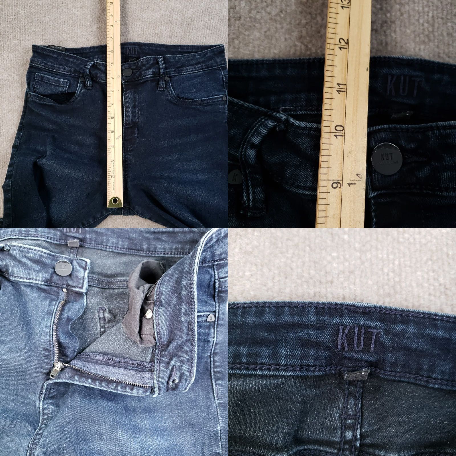 Vintage KUT from the Kloth Jeans Women Size 8 Blue Toothpick Skinny Ankle Stretch Size 30" / US 8 / IT 44 - 8 Thumbnail