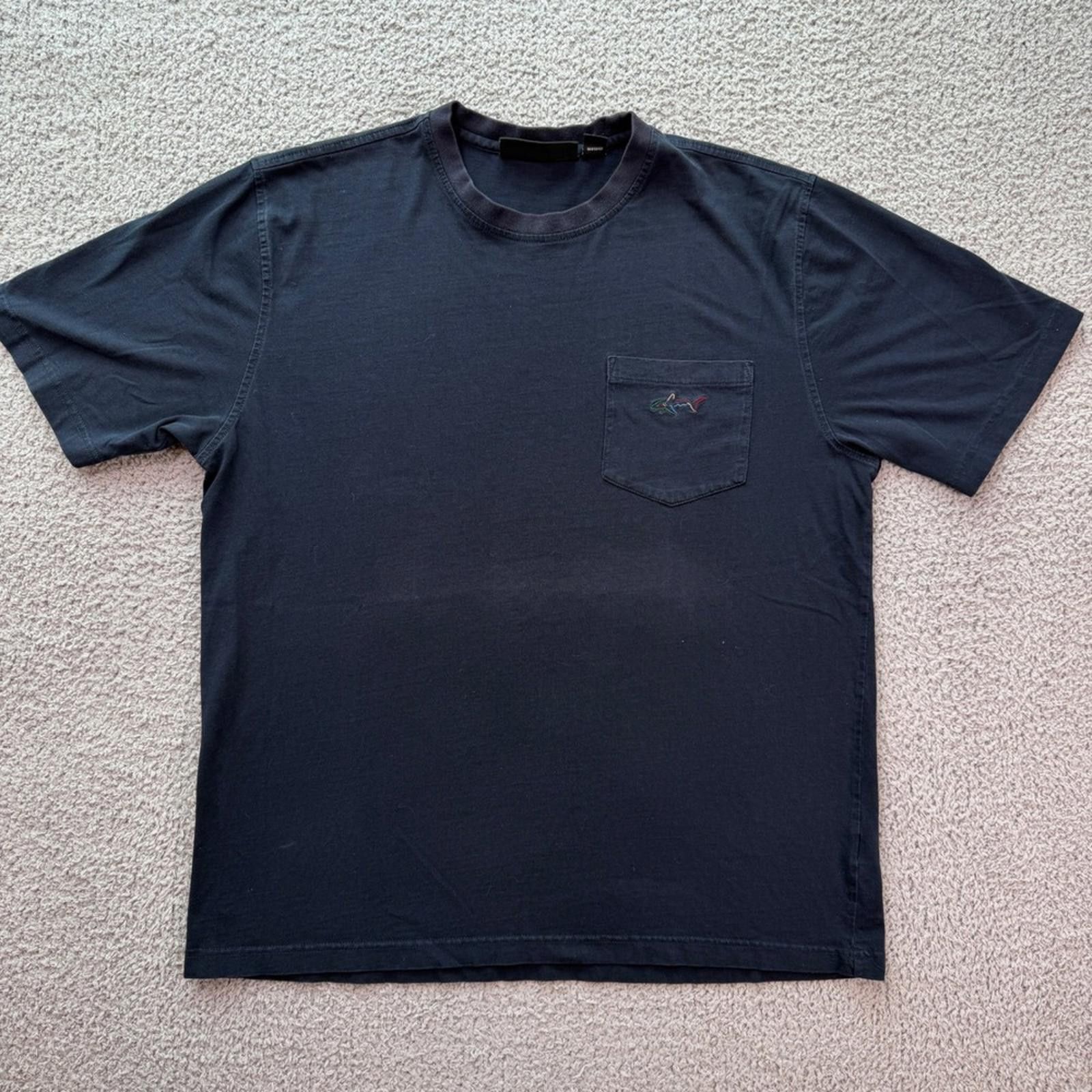 Greg Norman Greg Norman T Shirt Men Navy Short Sleeve Pocket Shark Size US M / EU 48-50 / 2 - 1 Thumbnail