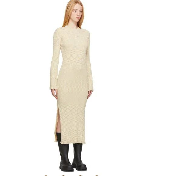Holzweiler Holzweiler Yellow Hadeland Dress Small Size S / US 4 / IT 40 - 1 Thumbnail