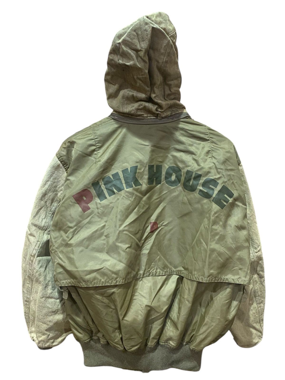 Pink House Vintage Pink House Military Bomber Jacket - Olive Green Size US M / EU 48-50 / 2 - 1 Thumbnail