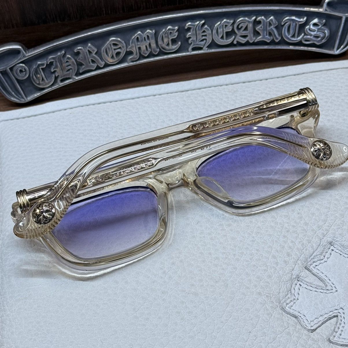 Chrome Hearts Chrome Hearts TRYPOLEAGAIN 1/1 Sunglasses Size ONE SIZE - 2 Thumbnail