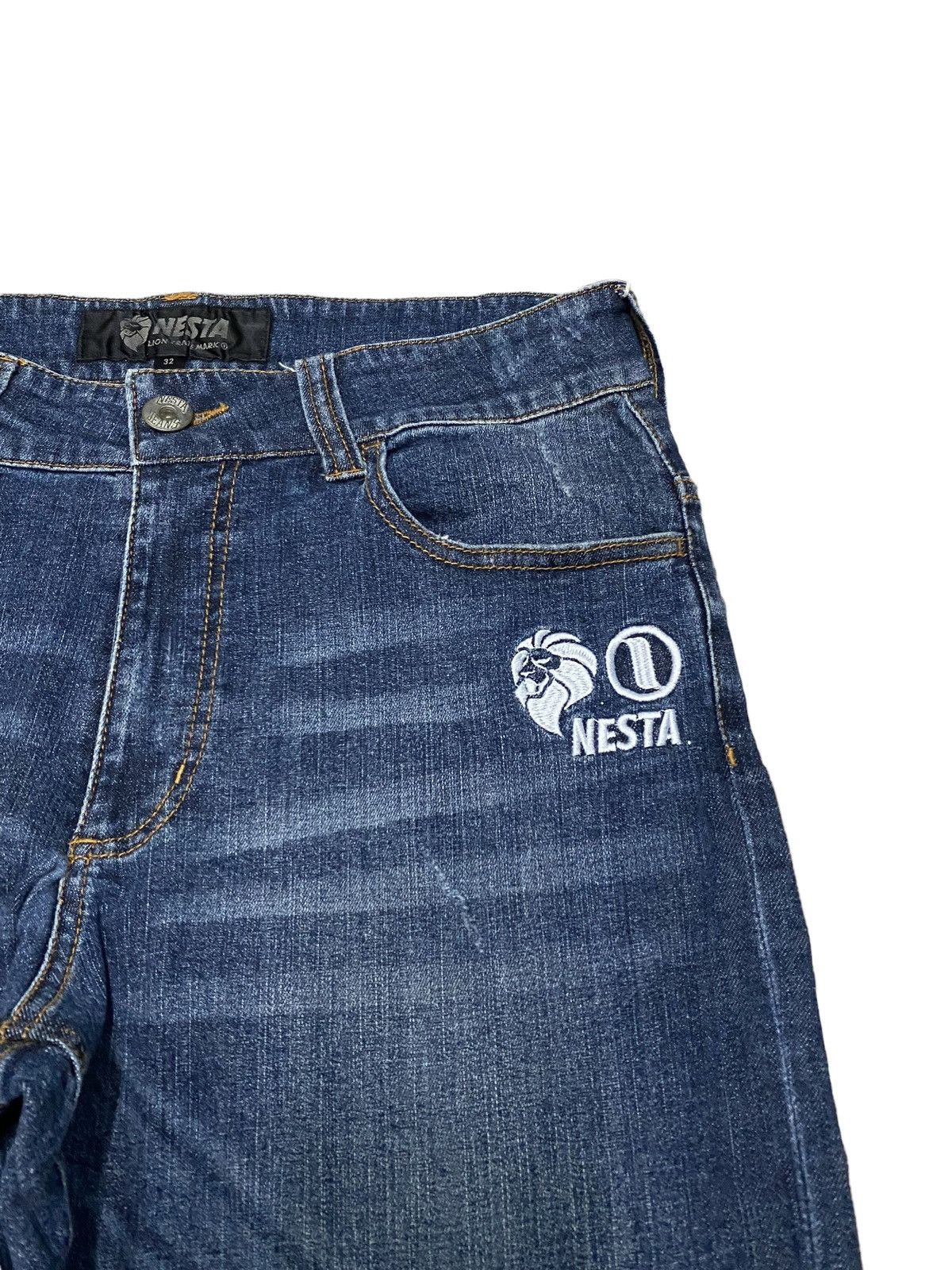 Japanese Brand Nesta painted distressed jeans Size US 32 / EU 48 - 11 Thumbnail