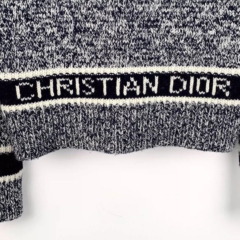 Dior Christian Dior Gray VNeck Knit Sweater-2506 Size XXS / US 00 / IT 34 - 5 Thumbnail
