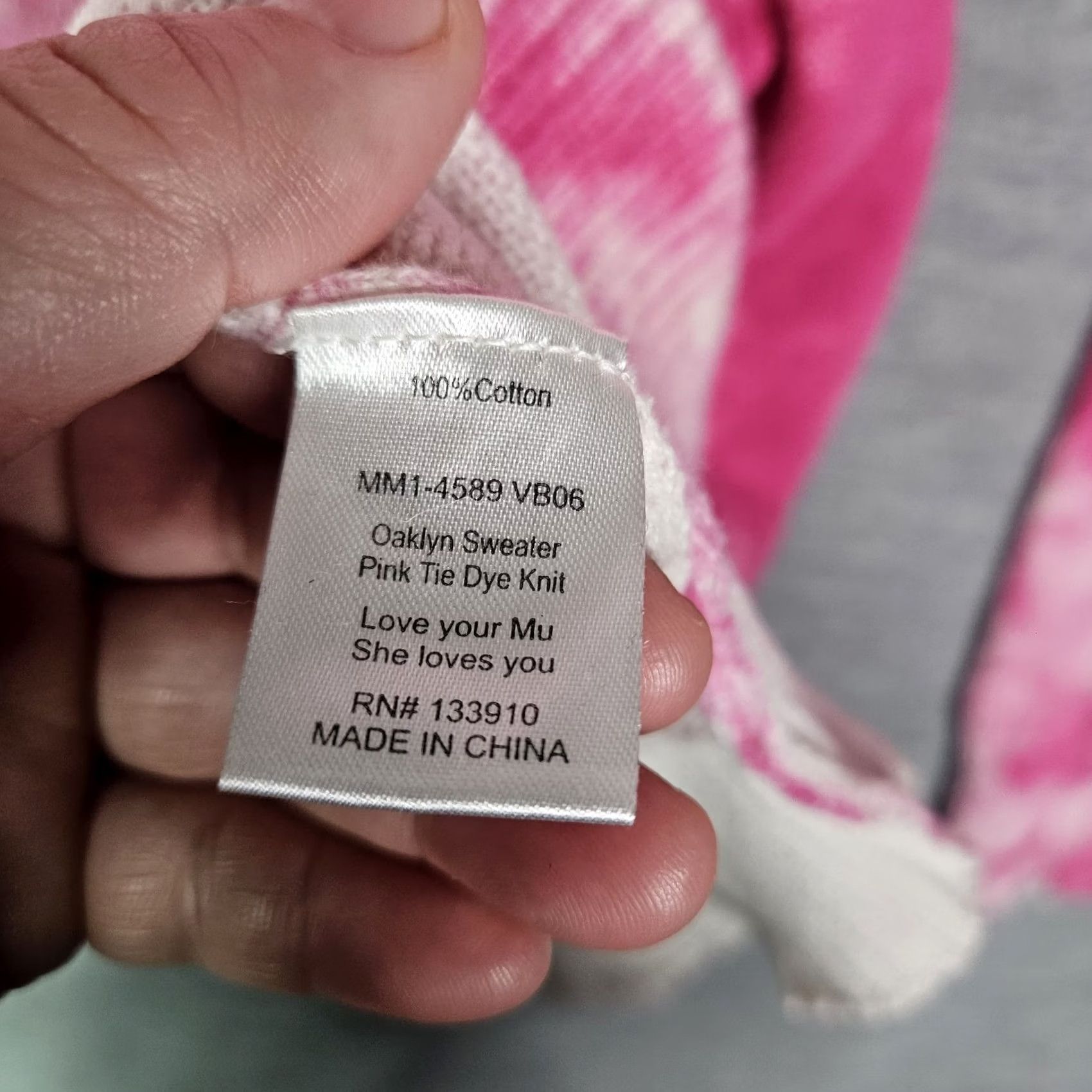 Show Me Your MuMu Show Me Your Mumu Women's Pink Tie Dye Oaklyn Oversized Sweater XS Cardigan Crew Neck Knit Regular Size XS Pink Short Description: N/A Size XS / US 0-2 / IT 36-38 - 4 Thumbnail