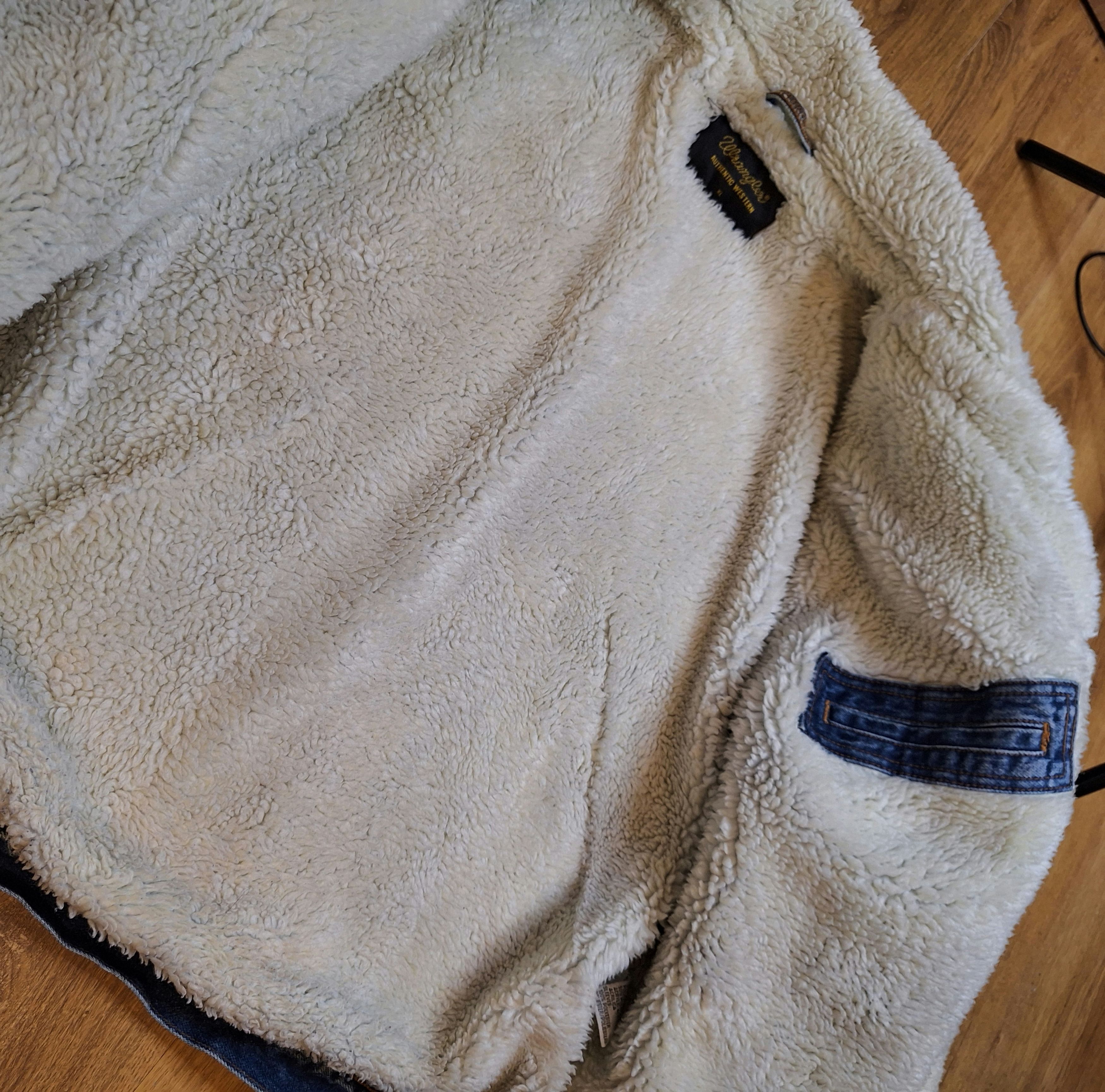 Vintage × Wrangler Wrangler Vintage 1990s Denim Jacket Jeans Sherpa Fleece Size US XL / EU 56 / 4 - 6 Thumbnail