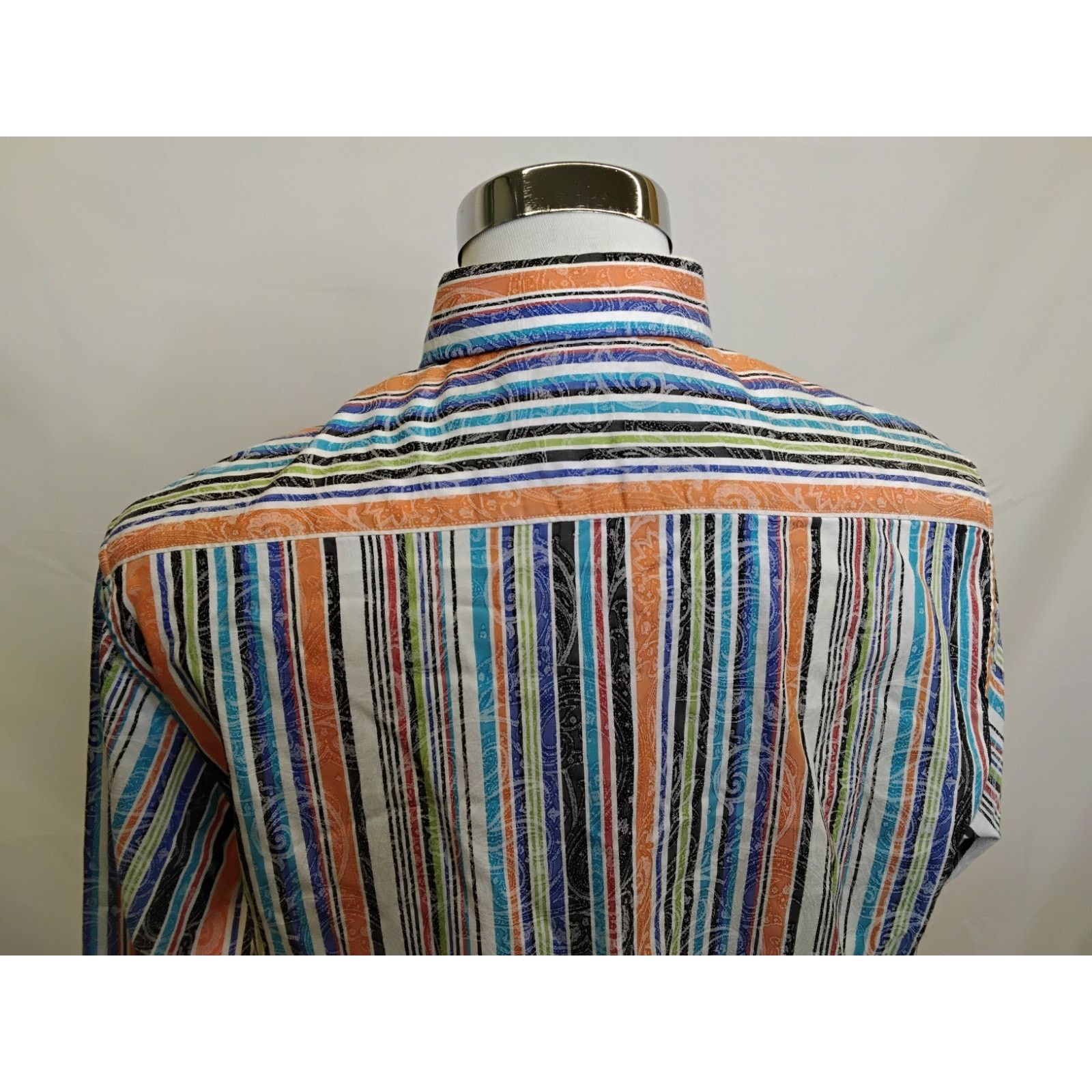 Robert Graham Robert Graham Button Up Shirt Men's L Multicolor Stripe Size US L / EU 52-54 / 3 - 5 Thumbnail