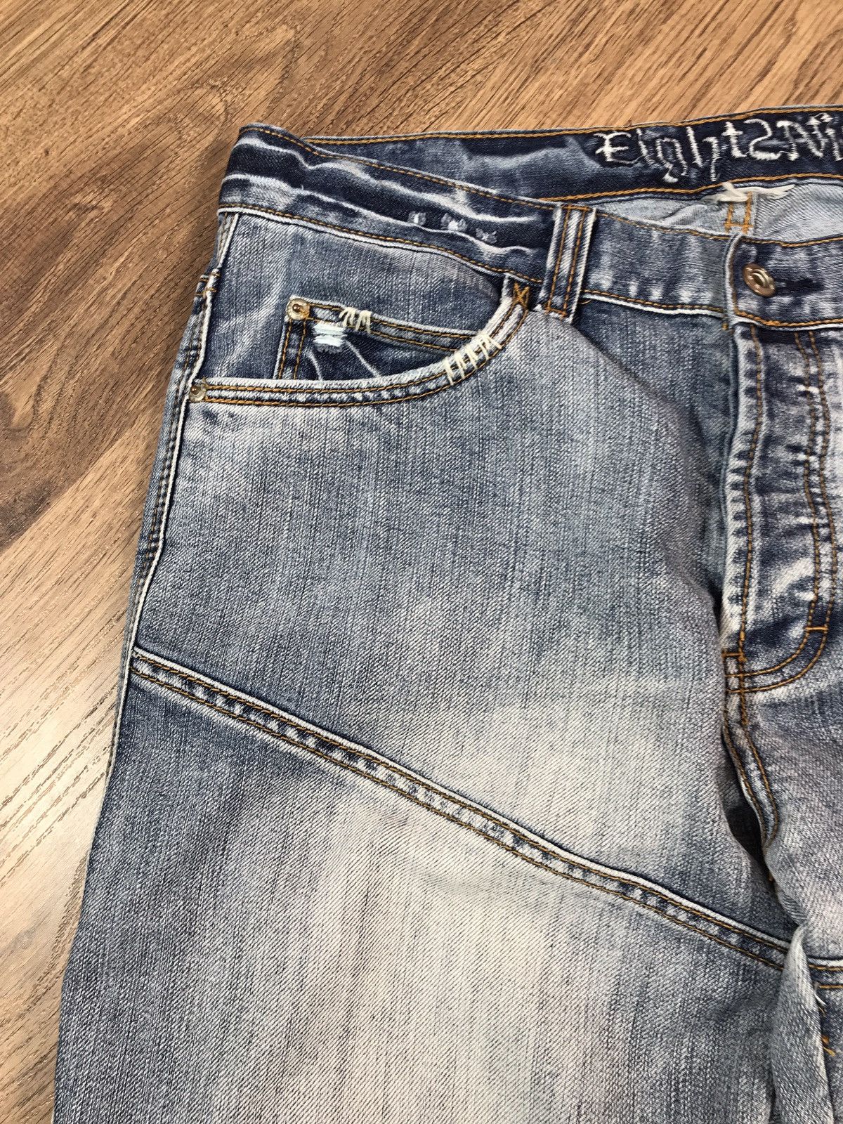 Japanese Brand × Vintage Vintage Denim Pants Double Knee Jeans Size US 36 / EU 52 - 7 Thumbnail
