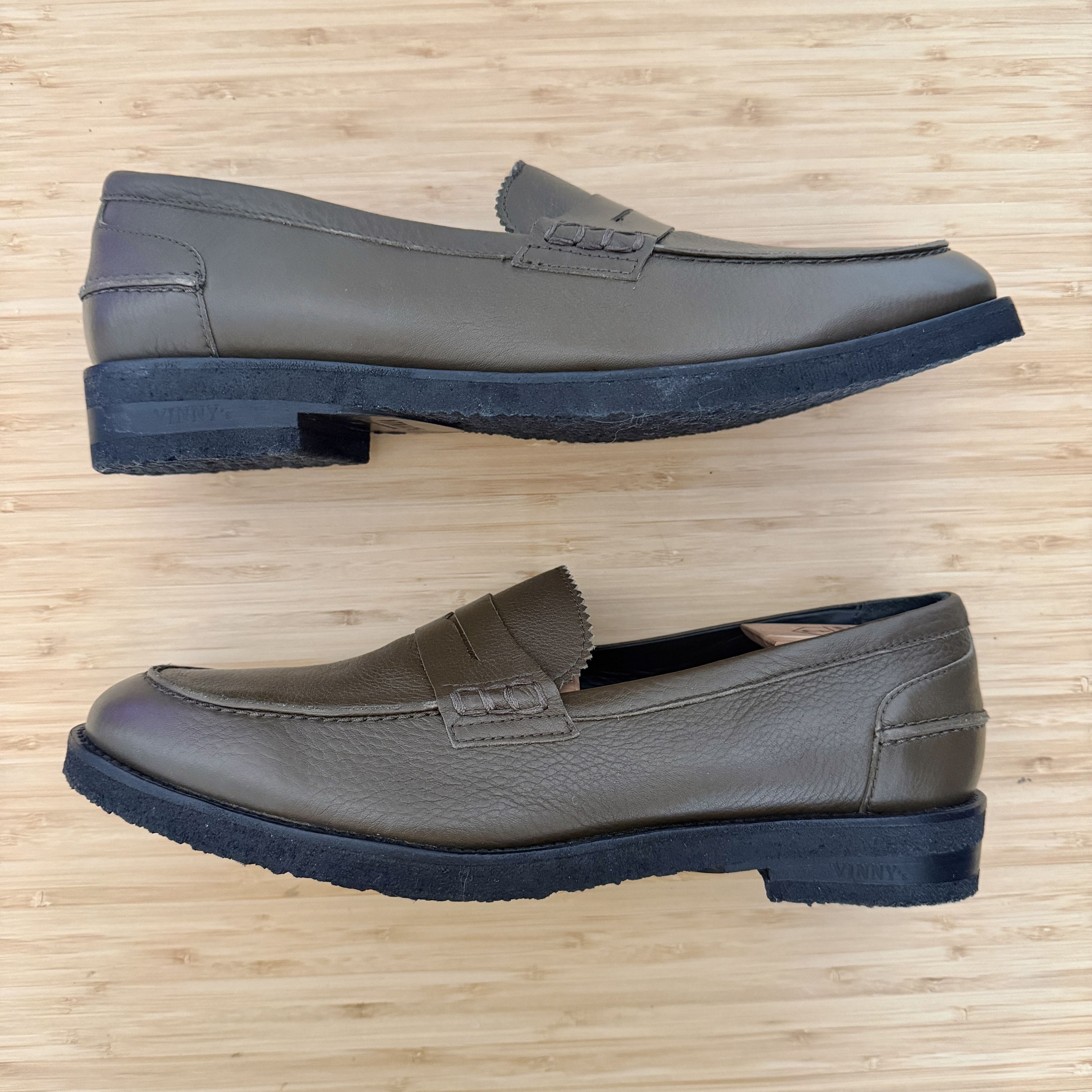 VINNY's Vinny's Olive Green Townee Loafer EU 46 Size US 13 / EU 46 - 4 Thumbnail