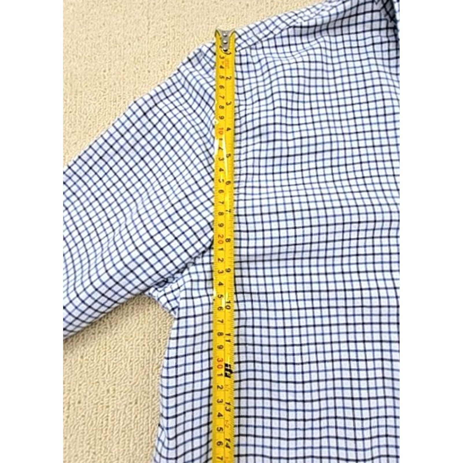 Chaps Chaps Blue Gingham Long Sleeve Button Down Shirt Mens M Cotton 100% Shirt Size US M / EU 48-50 / 2 - 7 Thumbnail