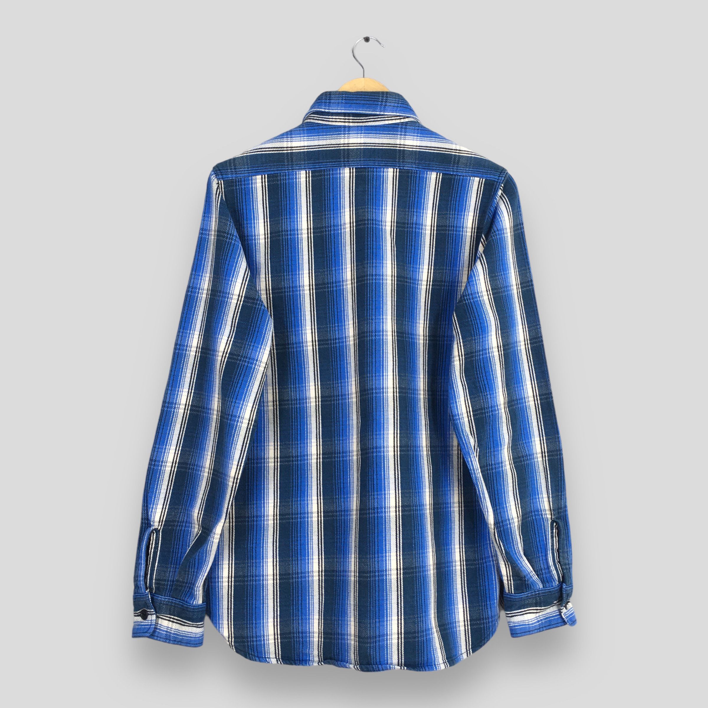 BEAUTY&YOUTH × Japanese Brand × United Arrows United Arrows Japan Plaid Shadow Check Blue Flannel L Size US L / EU 52-54 / 3 - 7 Thumbnail