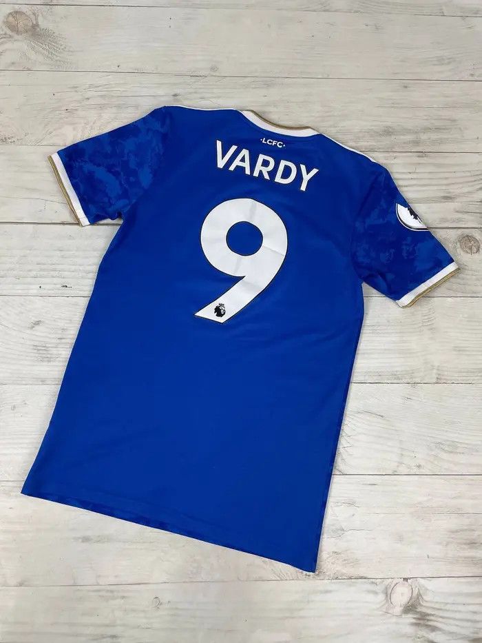 Adidas Adidas Leicester City 2021 2022 Vardy #9 Home Shirt Jersey Size US XS / EU 42 / 0 - 12 Thumbnail