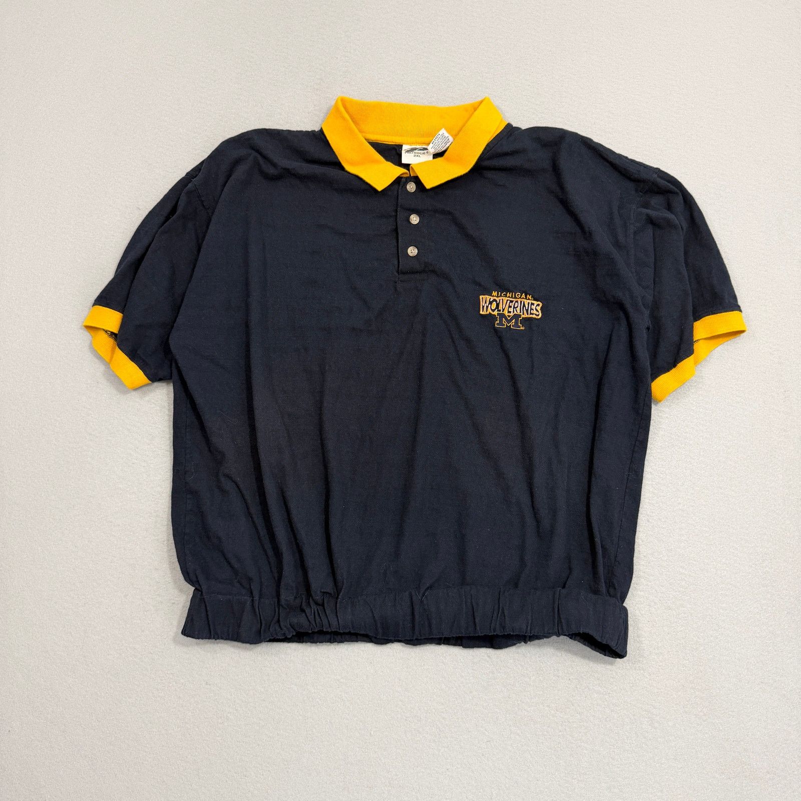 Vintage Vintage Michigan Wolverines Polo Shirt 2XL Blue Yellow 90s Size US XXL / EU 58 / 5 - 1 Thumbnail