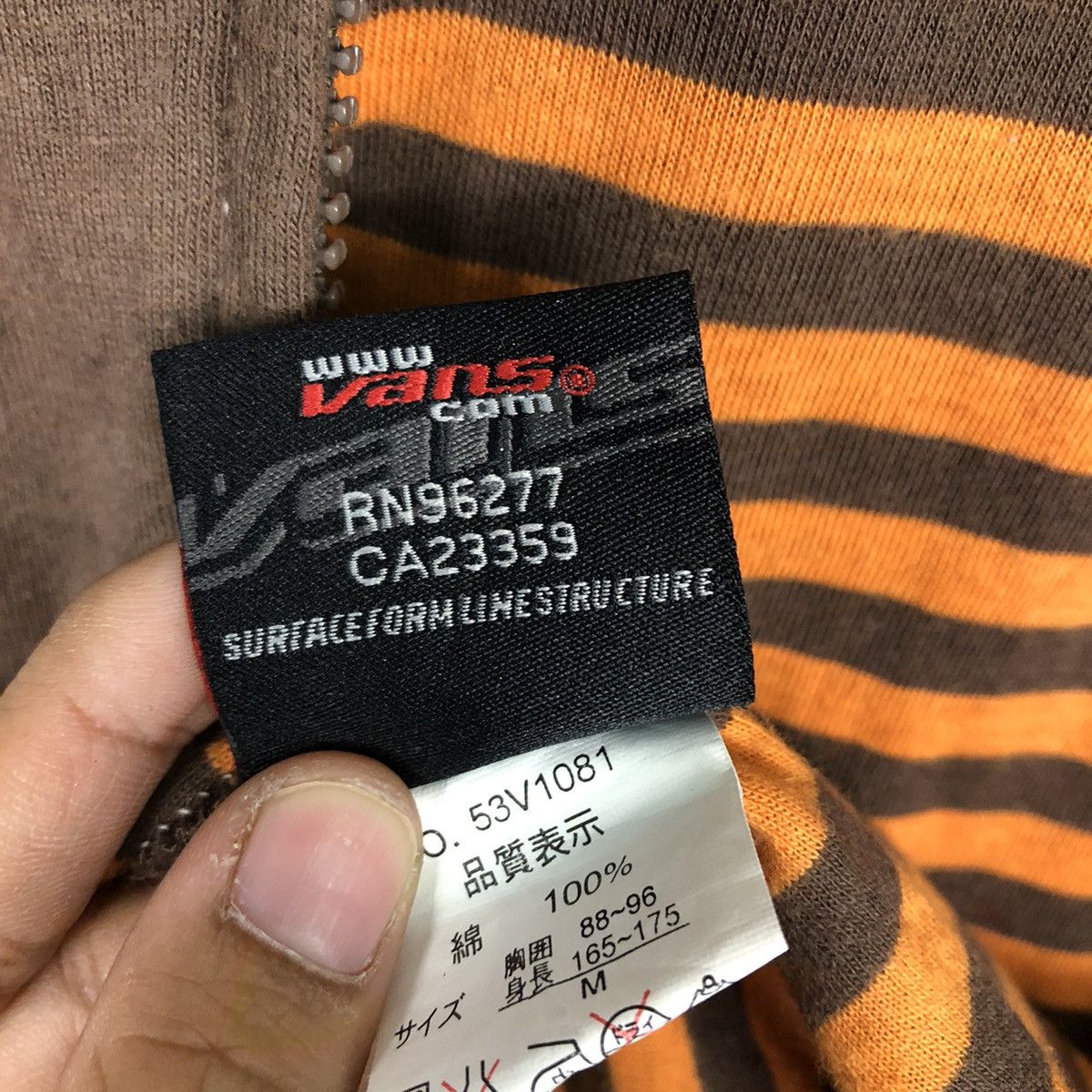 Vans 📌Vintage Zipper Hoodie Jacket Vans Blanket Lining Size US M / EU 48-50 / 2 - 23 Thumbnail