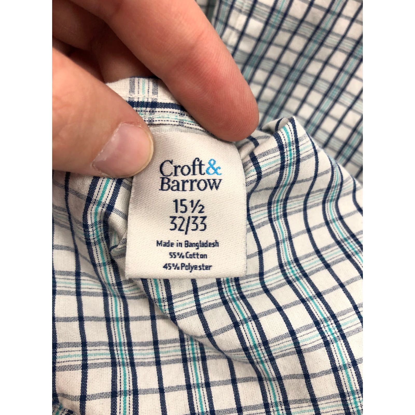 Croft & Barrow Croft & Barrow Shirt Mens Blue Plaid Long Sleeve 15.5 32/33 Button-Up Combo Main Shirt Casual Mens Blue Plaid Long Sleeve Button-Up Croft & Barrow Size US L / EU 52-54 / 3 - 7 Thumbnail