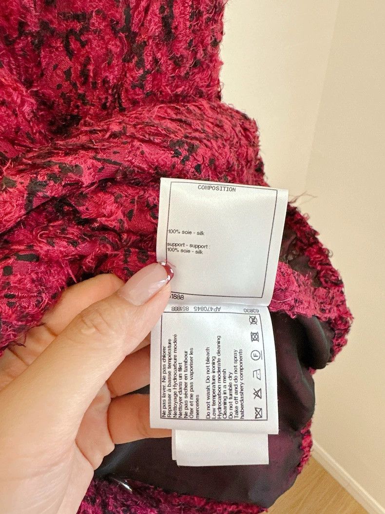 Chanel Chanel 22A high-end handicraft workshop red coat Size XXS / US 00 / IT 34 - 6 Thumbnail
