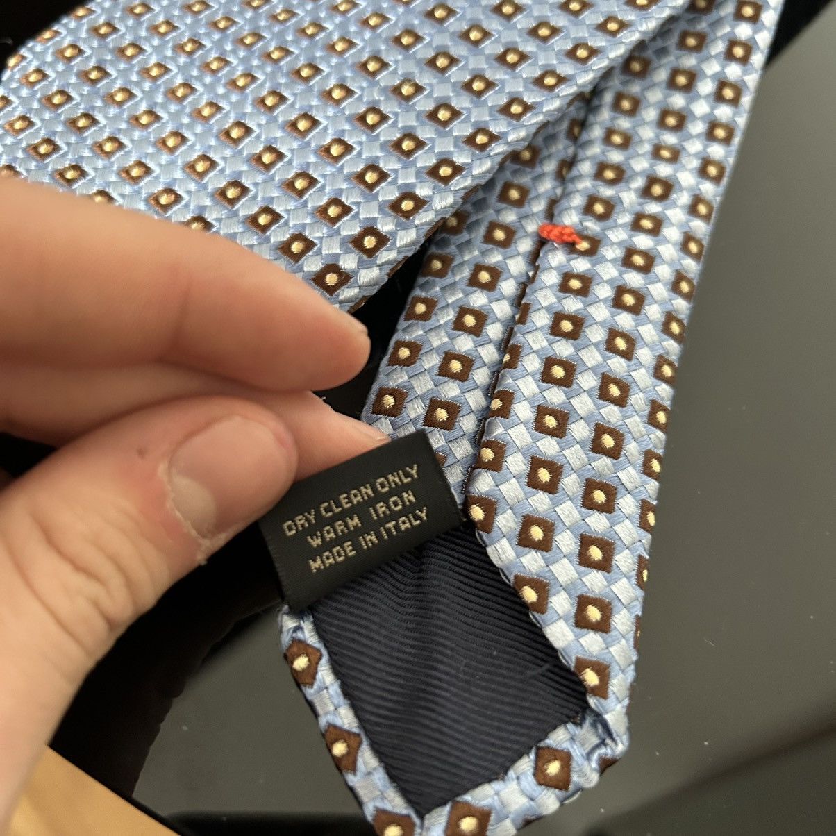 Designer × Ermenegildo Zegna Ermenegildo Zegna tie silk baby blue Size ONE SIZE - 4 Thumbnail