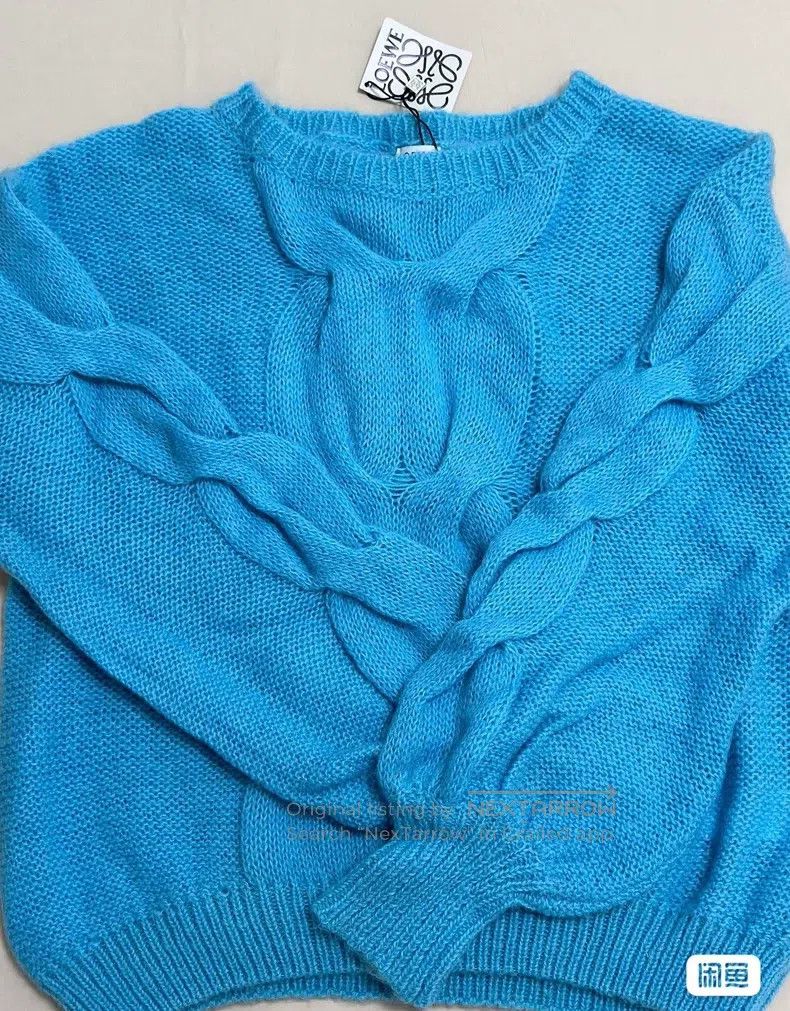 Loewe Loewe Crochet Sweater + Wool Wide Leg Pants Set Size M / US 6-8 / IT 42-44 - 1 Thumbnail
