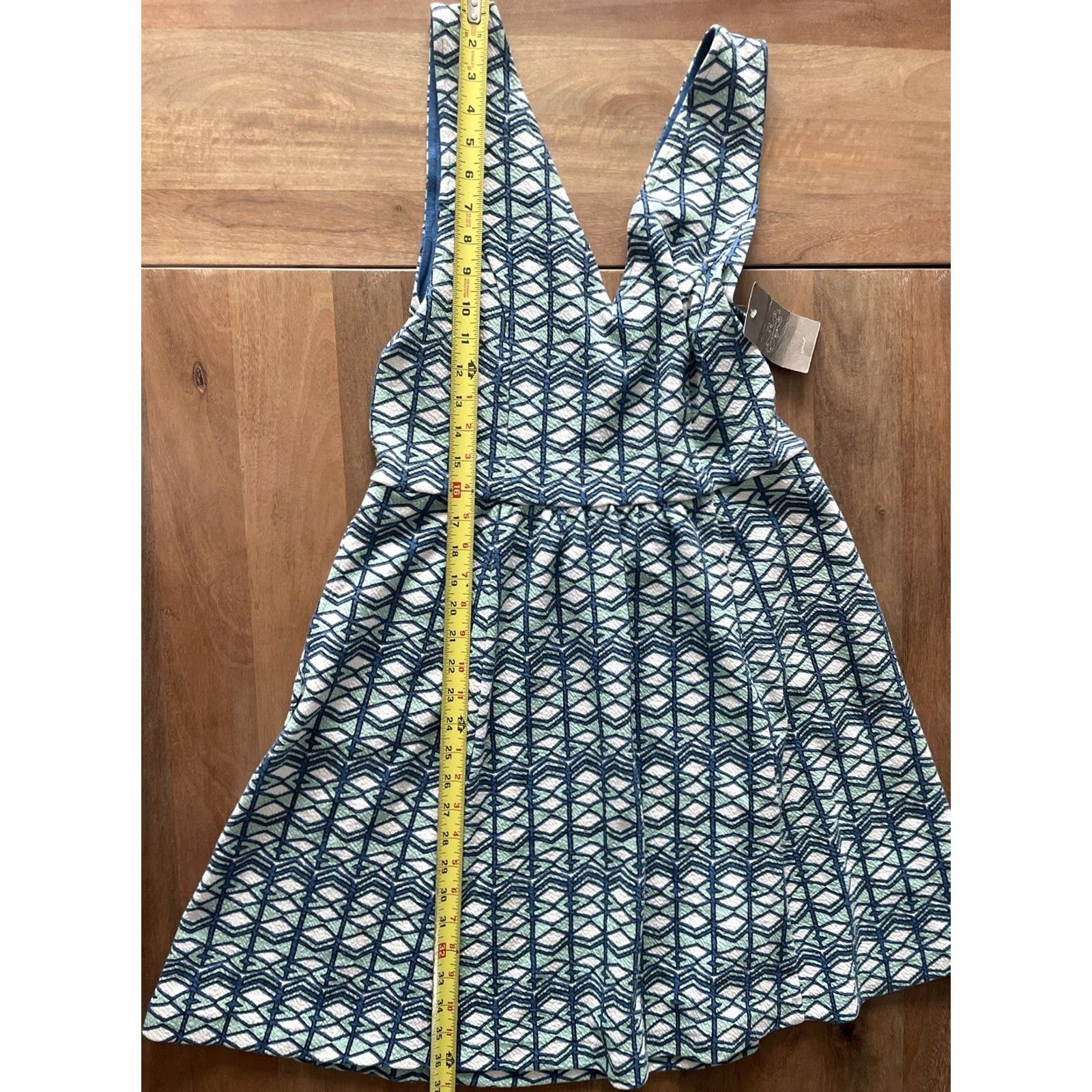 Anthropologie NWT Anthropologie Maeve Abstract Shift Mini Dress Womens 14 Pockets Back Cutout Geometric Knit Vintage No N/A Size XL / US 12-14 / IT 48-50 - 7 Thumbnail