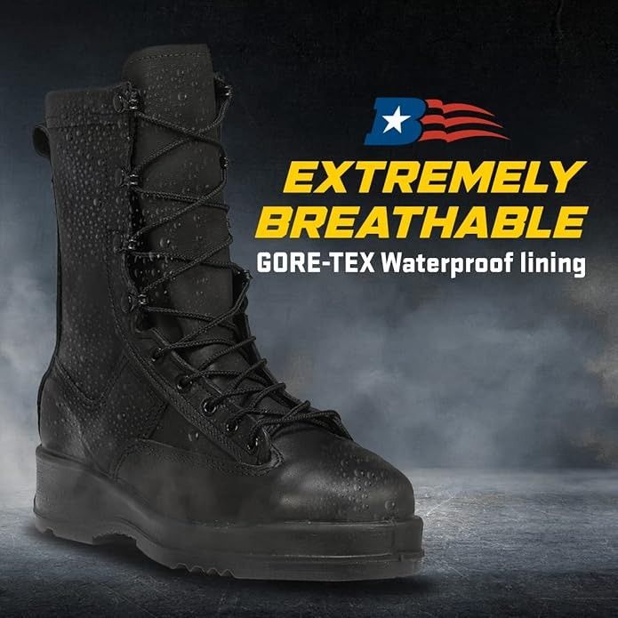 Belleville Belleville 800 ST 8” Waterproof Steel Toe Flight Deck Combat Size US 12.5 / EU 45-46 - 8 Thumbnail