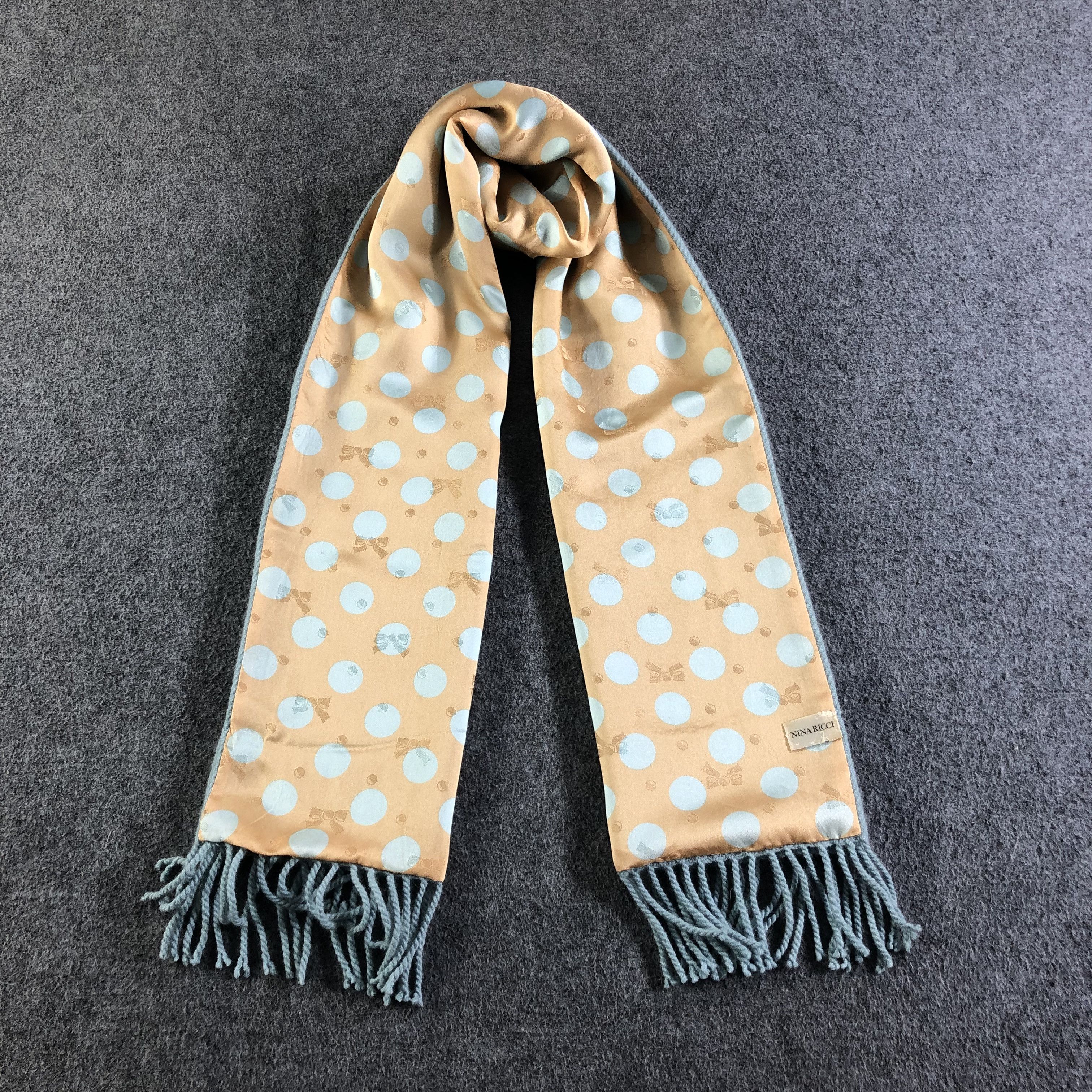 Nina Ricci Nina Ricci Silk/Cashmere Scarf Muffler V1855 Size ONE SIZE - 1 Thumbnail