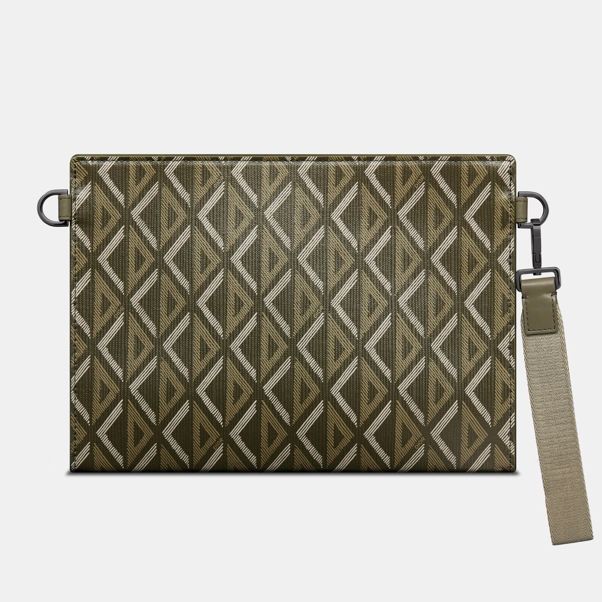 Dior o1bcso1str0126 Size:OS/A5 Triangle Pouch in Khaki Green Size ONE SIZE - 4 Thumbnail