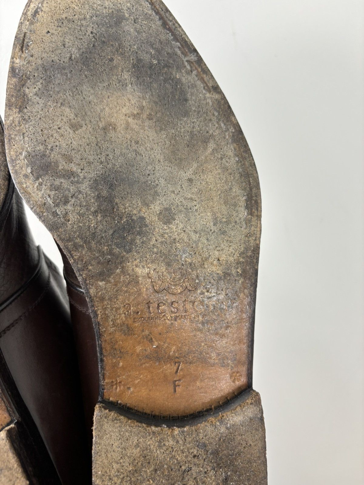Testoni A. Testoni Black Label Vintage Monk Strap Leather Shoes Size US 8 / EU 41 - 17 Thumbnail