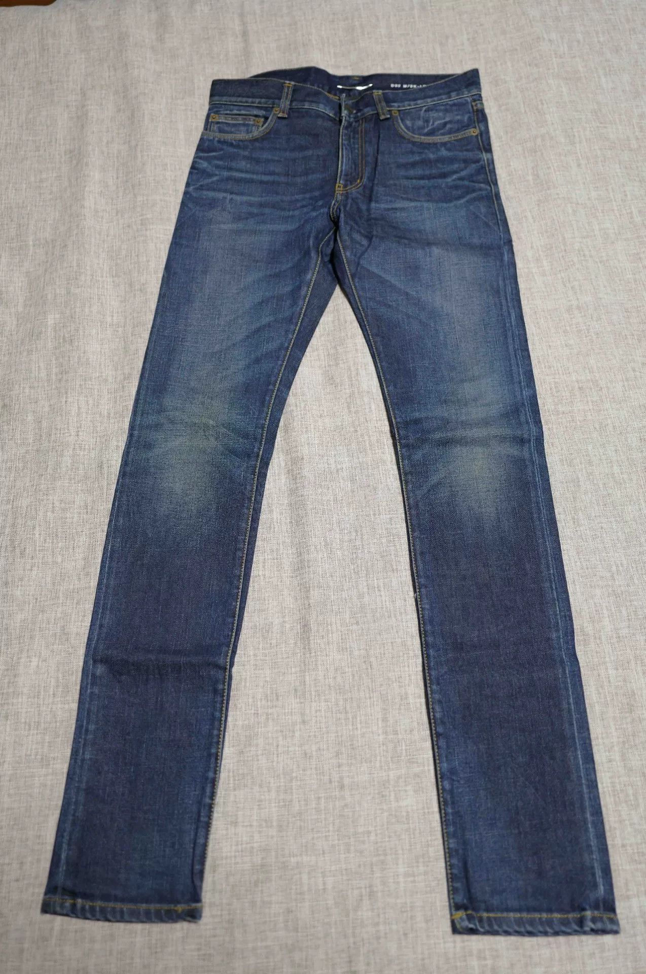 Saint Laurent Paris Saint Laurent Blue Distressed Denim Jeans Size US 30 / EU 46 - 1 Thumbnail