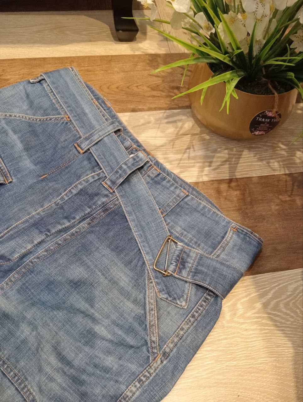 CABANE de ZUCCa RARE CABANE DE ZUCCA BY ISSEY MIYAKE BLUE CARGO JEANS Size US 36 / EU 52 - 12 Thumbnail