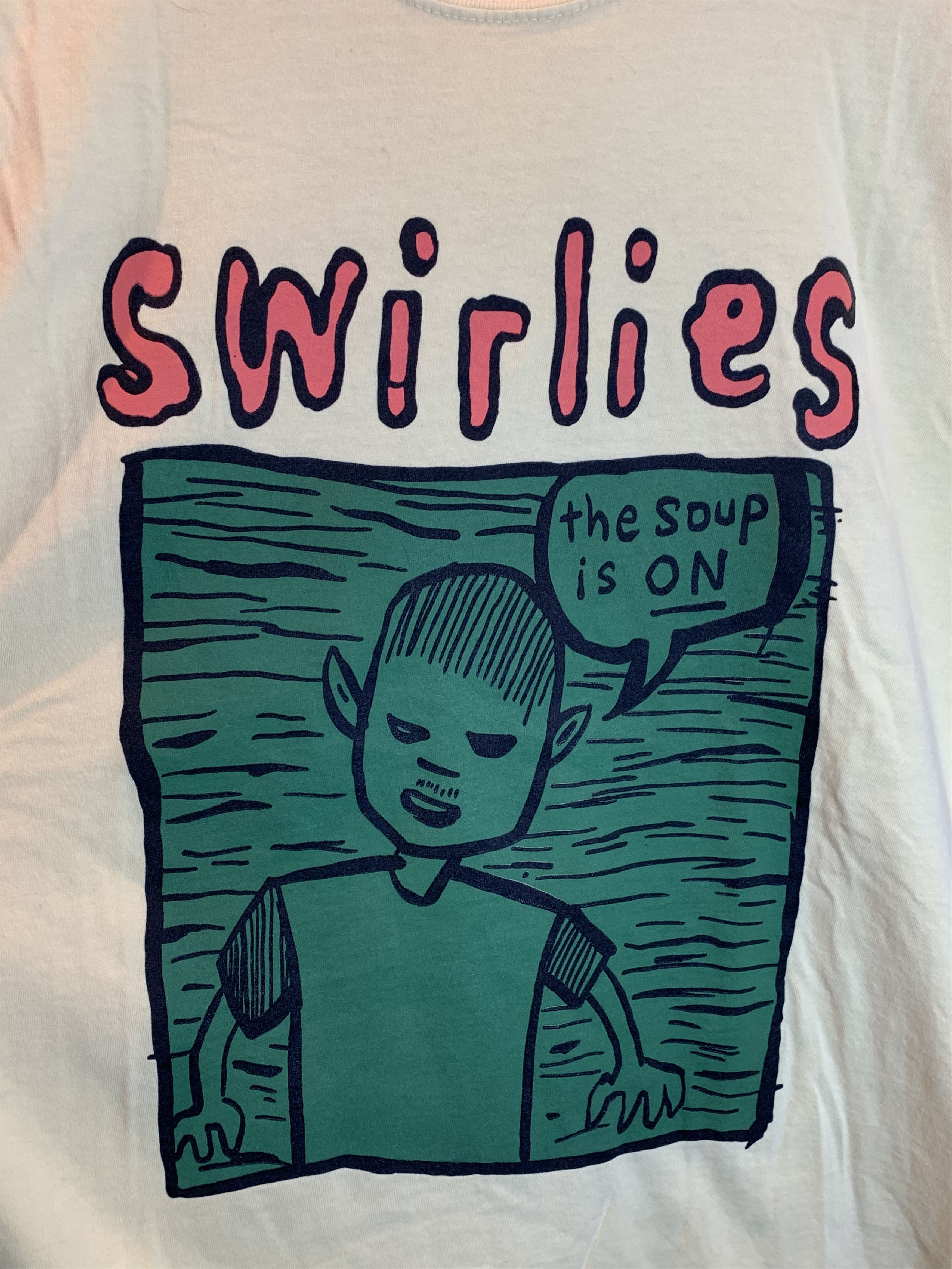 Band Tees *RARE* Vintage Swirlies The Soup Is On Art Band Y2K T-Shirt Size US L / EU 52-54 / 3 - 3 Thumbnail