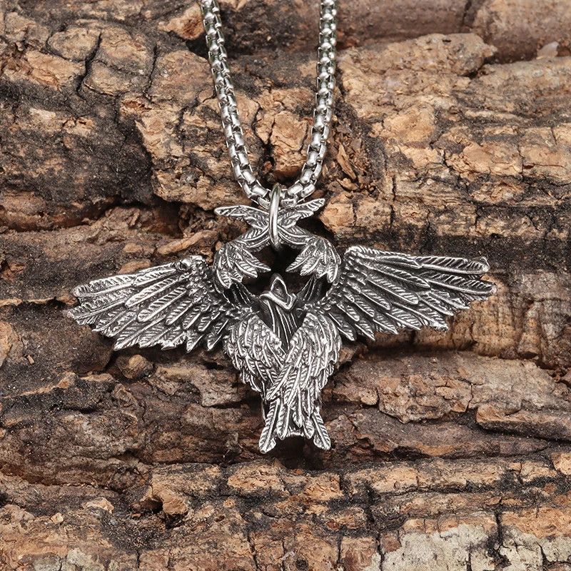 Jewelry Gothic Mysterious Angel Wings Pendant Necklace Size ONE SIZE - 2 Thumbnail