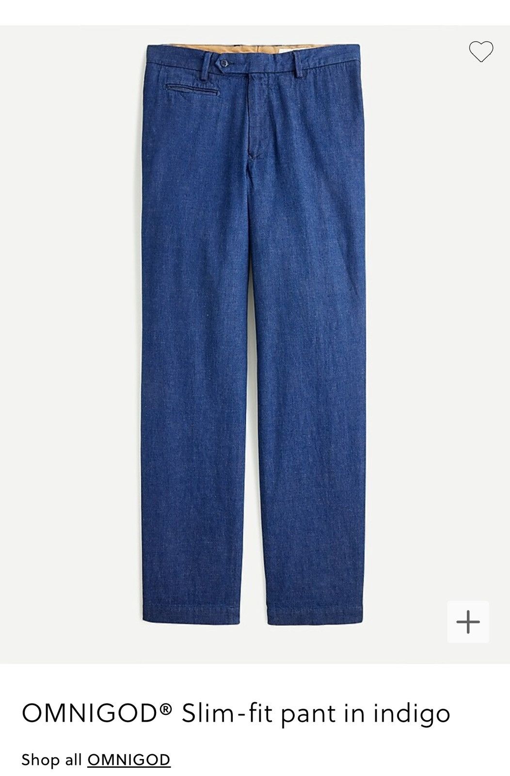 image of Omnigod For Jcrew in Indigo, Men's (Size 28)
