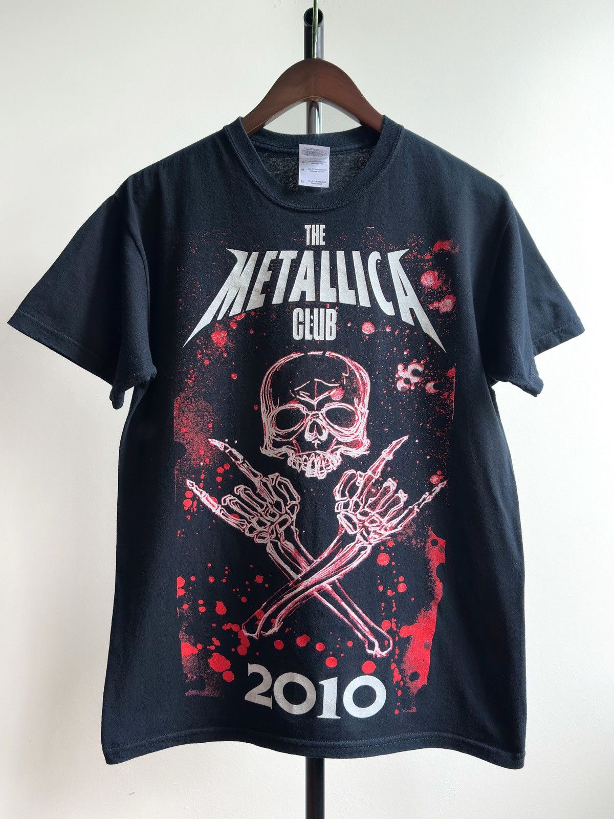 Band Tees × Metallica × Vintage VINTAGE Y2K THE METALLICA CLUB SKULL BAND TEE Size US M / EU 48-50 / 2 - 1 Thumbnail