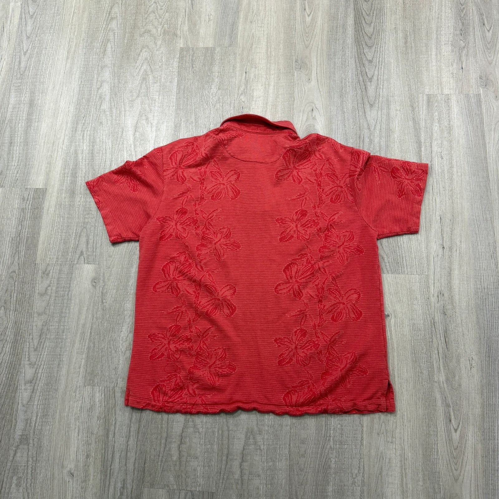 Tommy Bahama Vintage Tommy Bahama Polo Shirt Men's Large Red Hawaiian Size US L / EU 52-54 / 3 - 6 Thumbnail
