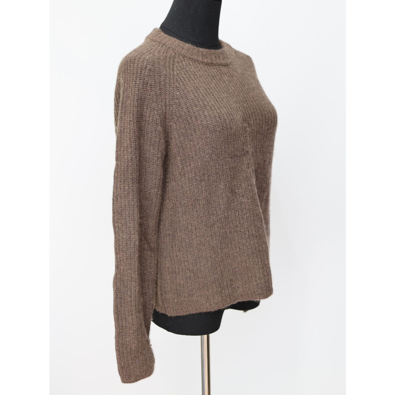 Quince NWT QUINCE Brown Fisherman Cashmere Crewneck Sweater Size XS Size XS / US 0-2 / IT 36-38 - 5 Thumbnail