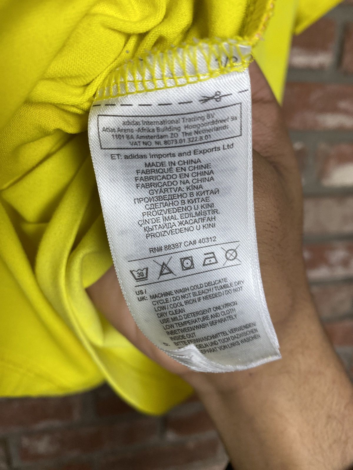 Adidas × Humanrace Adidas Human Race Yellow Jersey Size US L / EU 52-54 / 3 - 9 Thumbnail