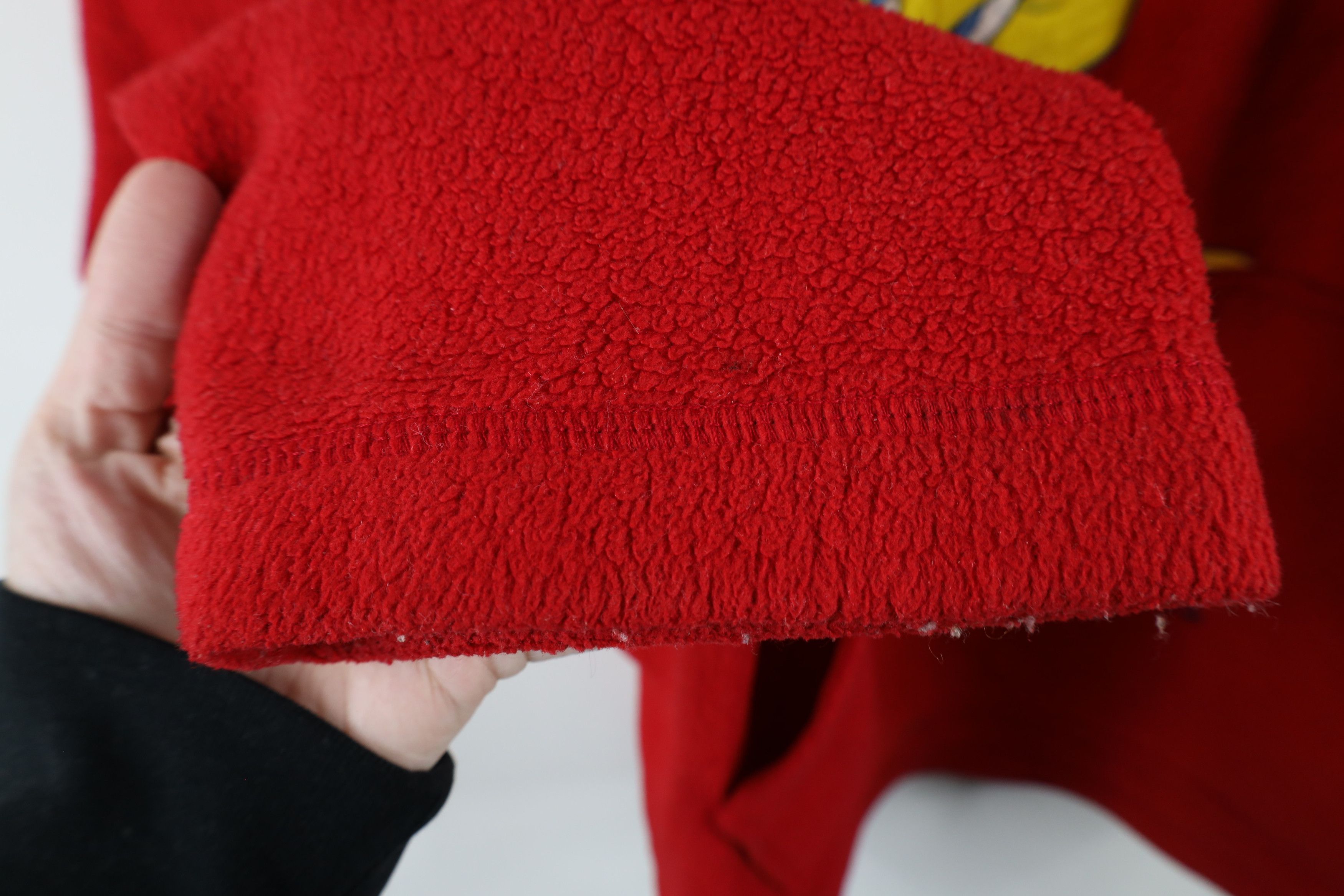 Vintage Vintage 90s Looney Tunes Tweety Bird Half Zip Fleece Hoodie Size 4XL / US 24-26 - 10 Thumbnail