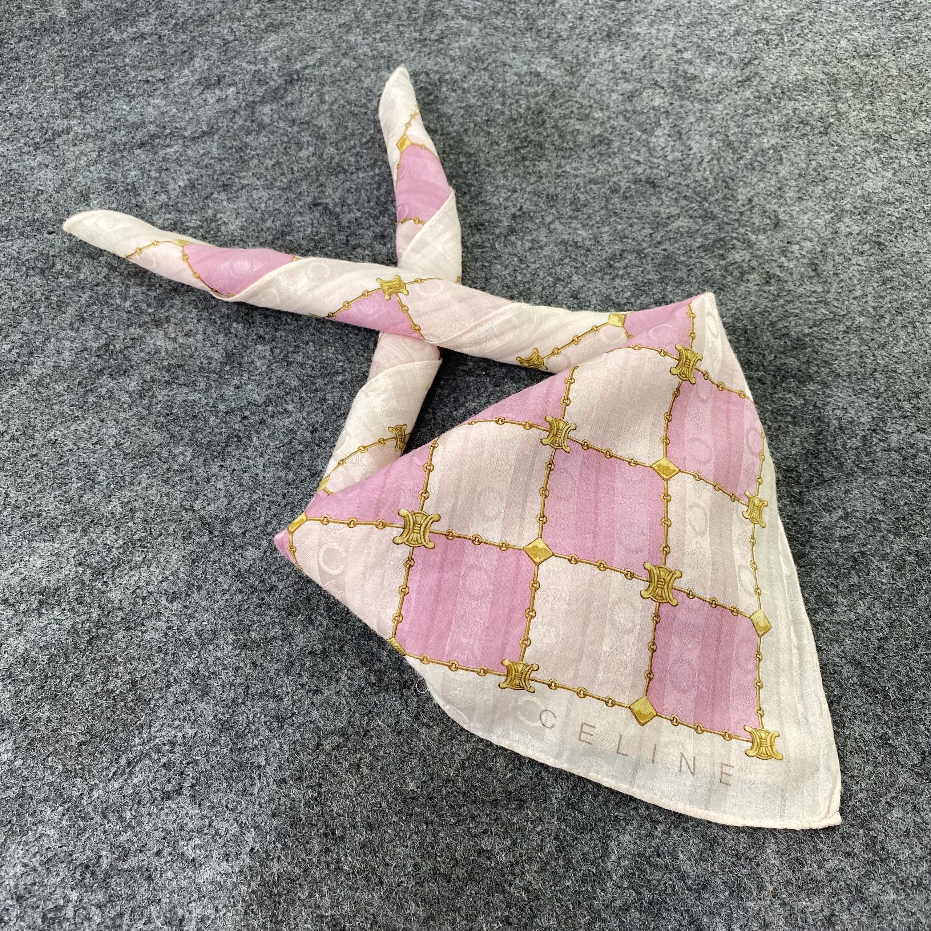 Celine × Vintage Celine Handkerchief / Bandana / NeckerchiefB754 Size ONE SIZE - 1 Thumbnail