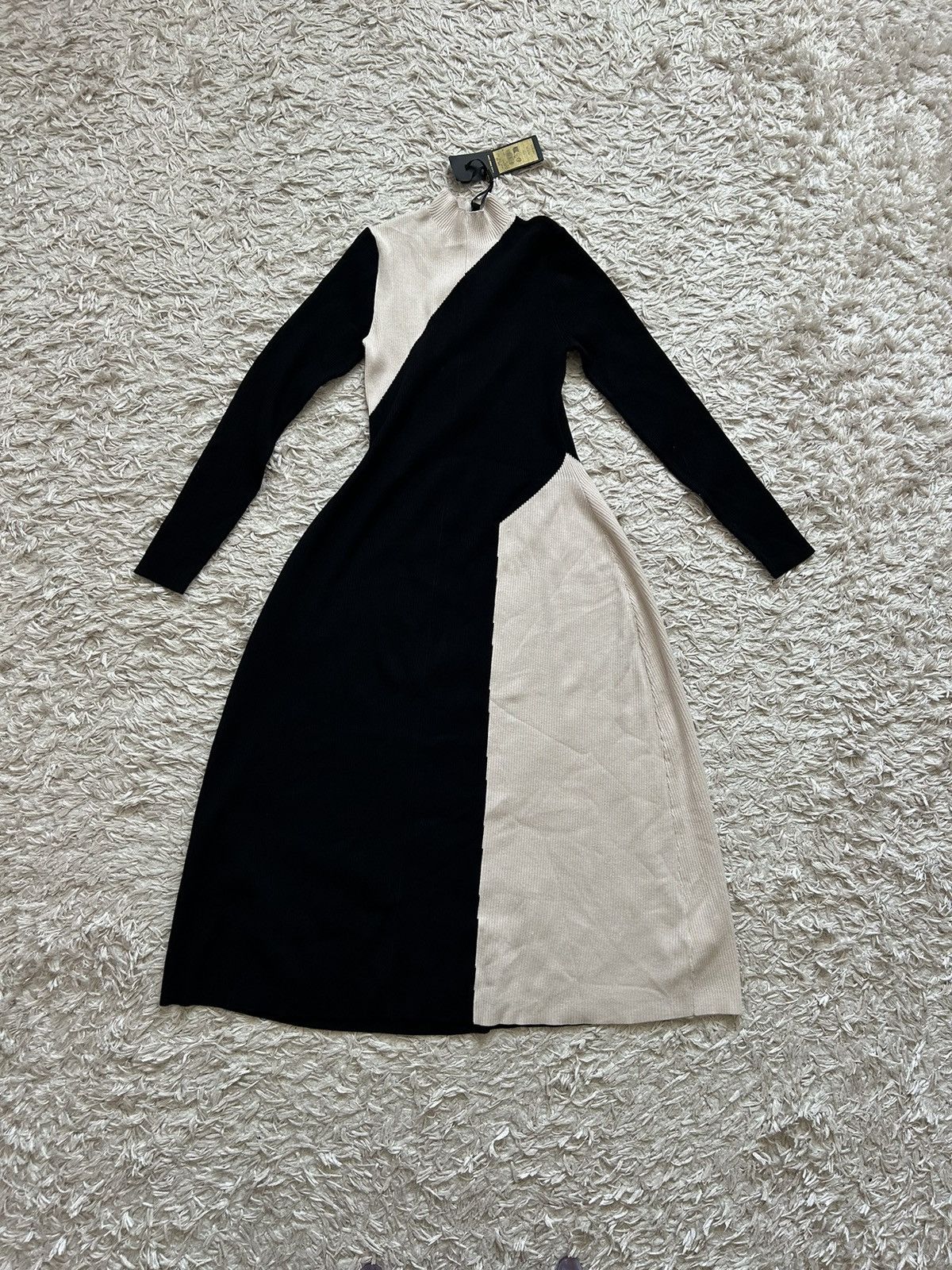 Designer Luxury Phase-Eight Julie Knitted Colourblock Midaxi Dress Size M / US 6-8 / IT 42-44 - 6 Thumbnail