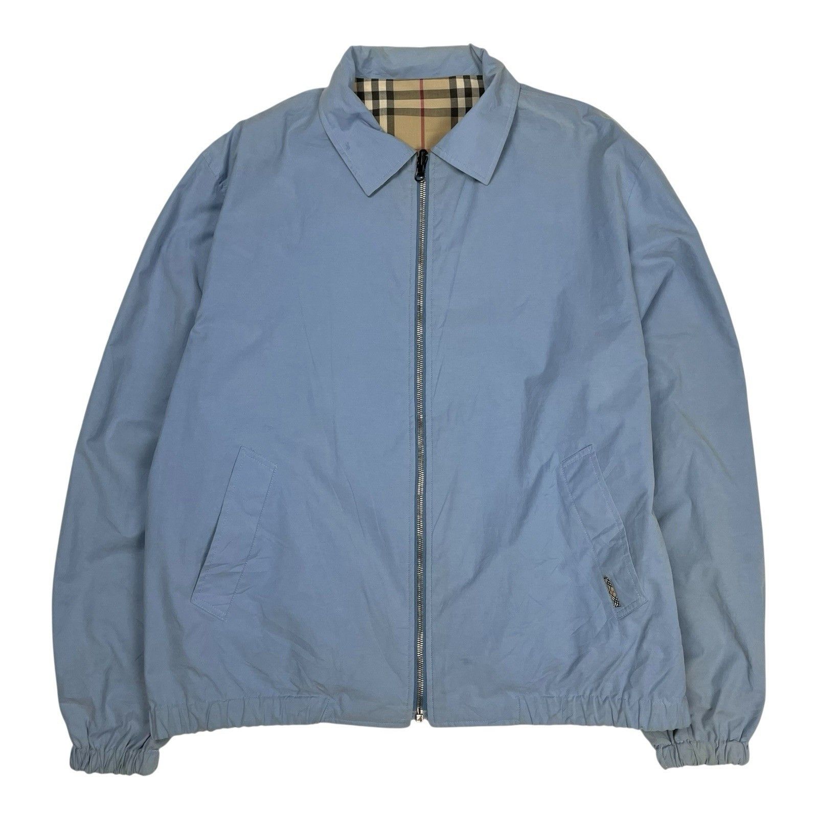 Burberry Vintage Burberry Jacket Nova Check Reversible Beige Blue Size US L / EU 52-54 / 3 - 3 Thumbnail