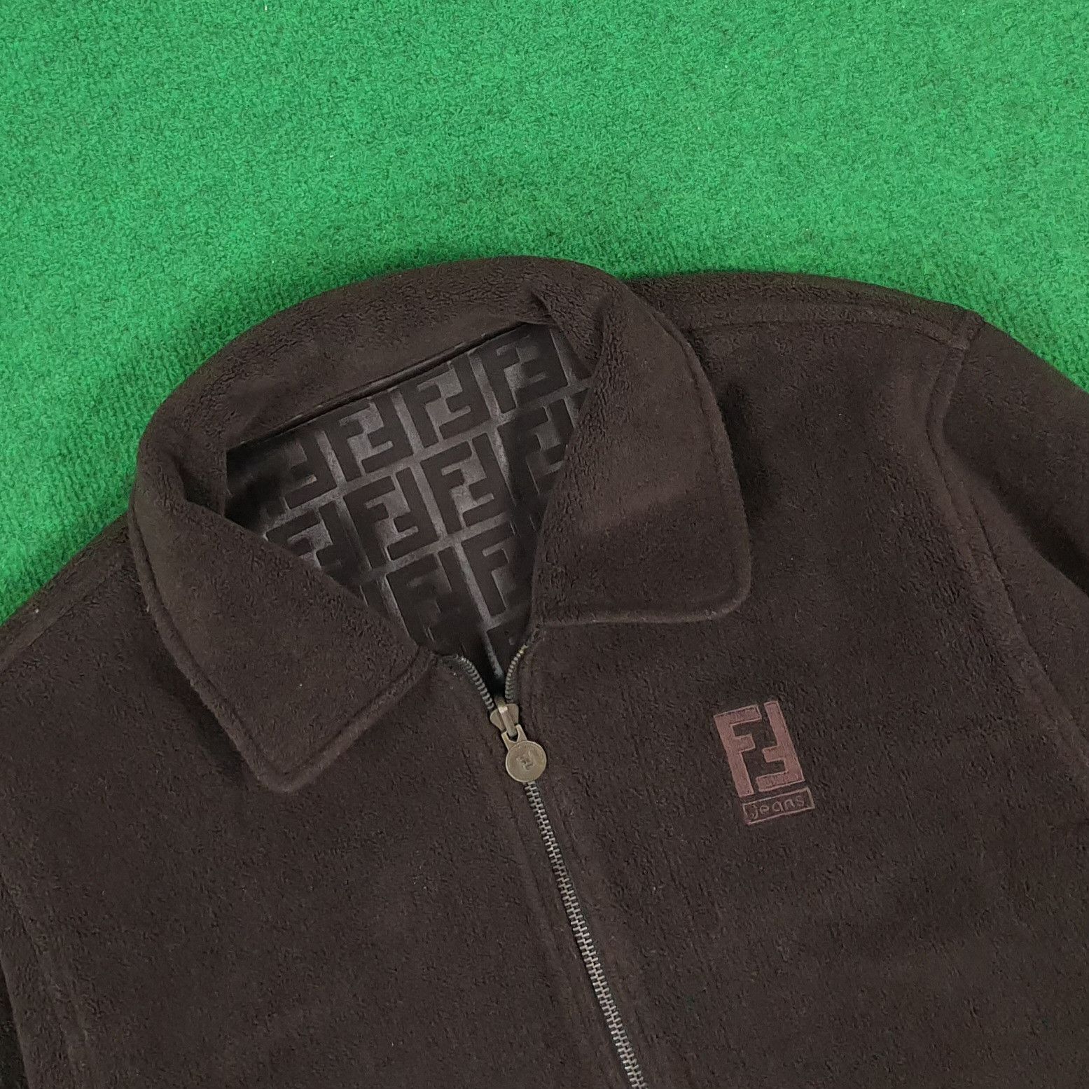 Fendi × Vintage Vintage FENDI Monogram Reversible Jacket Size US L / EU 52-54 / 3 - 9 Thumbnail