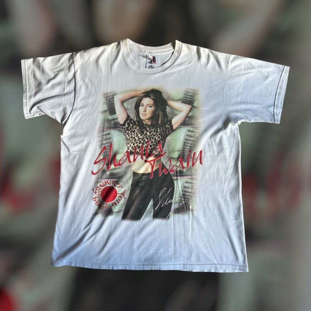Fruit Of The Loom Shania Twain Vintage Tee Size US XL / EU 56 / 4 - 1 Thumbnail